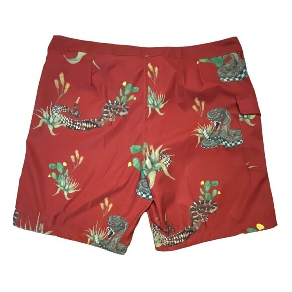 NWT VANS Mixed 18" Board Shorts Cargo Pocket Desert Nature Print Sz 34 NEW $55 - Picture 6 of 9